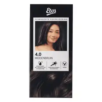 Etos Etos Permanente Haarkleuring 4.0 middenbruin aanbieding