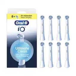 Etos Oral-B iO Ultimate Clean Opzetborstels Wit 8 Stuks aanbieding