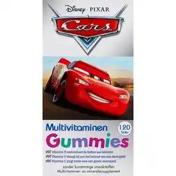 Etos Disney Cars Kinder Multivitaminen 120 Stuks - Gummies aanbieding