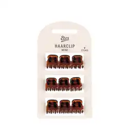 Etos Etos Haarklem Mini Bruin 9St aanbieding