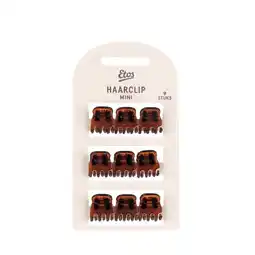 Etos Etos Haarklem Mini Bruin 9St aanbieding