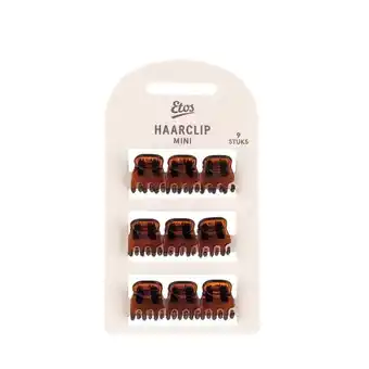 Etos Etos Haarklem Mini Bruin 9St aanbieding