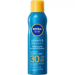 Etos NIVEA SUN Zonnebrand Protect & Dry Touch Vernevelende Spray SPF 30 200 ML aanbieding
