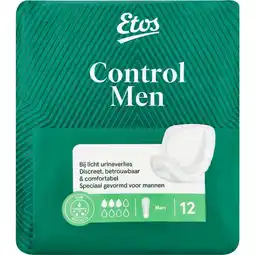 Etos Etos Men Control Level 1 Incontinentieverband 12 stuks aanbieding