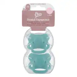 Etos Etos Fopspenen 0-6M Set van 2 Groen Blauw aanbieding