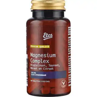 Etos Etos Premium Magnesium Complex Plus 200mg 60 stuks aanbieding