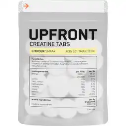 Etos Upfront Creatine Tabletten Citroen 21 stuks aanbieding
