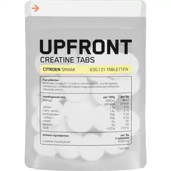 Etos Upfront Creatine Tabletten Citroen 21 stuks aanbieding