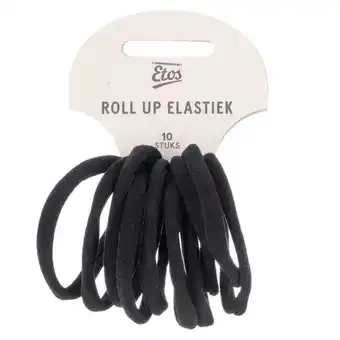 Etos Etos Elastieken Roll Up Small Zwart 10St aanbieding