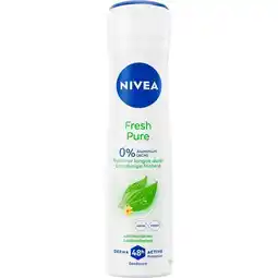 Etos NIVEA Fresh Pure Deodorant Spray 150 ML aanbieding