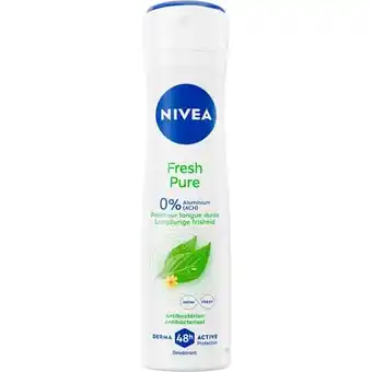 Etos NIVEA Fresh Pure Deodorant Spray 150 ML aanbieding