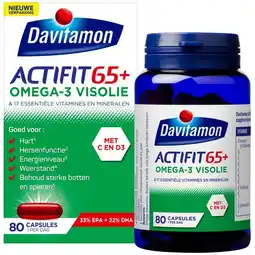 Etos Davitamon Actifit 65+ Omega 3 Visolie Capsules aanbieding