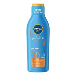 Etos NIVEA SUN Zonnebrand Protect & Bronze Zonnemelk SPF 30 200 ML aanbieding