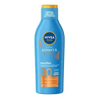 Etos NIVEA SUN Zonnebrand Protect & Bronze Zonnemelk SPF 30 200 ML aanbieding