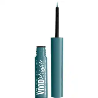 Etos NYX Professional Makeup Vivid Brights Liquid Liner Cyan Simp aanbieding