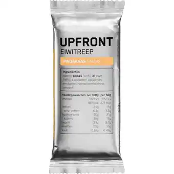 Etos Upfront Eiwitreep Pindakaas 60 GR aanbieding