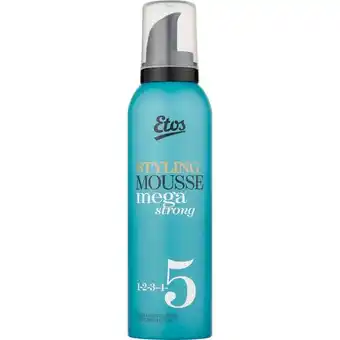 Etos Etos Mega Strong Styling Mousse 200 ML aanbieding