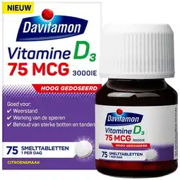 Etos Davitamon Vitamine D 75 MCG 75 smelttabletten aanbieding
