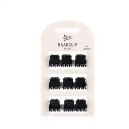 Etos Etos Haarklem Mini Zwart 9St aanbieding