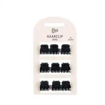 Etos Etos Haarklem Mini Zwart 9St aanbieding