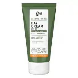Etos Etos For Men Sensitive & Anti-ageing Dagcrème met SPF30 aanbieding