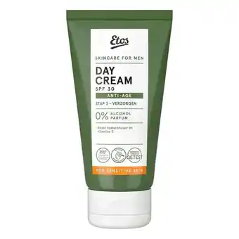 Etos Etos For Men Sensitive & Anti-ageing Dagcrème met SPF30 aanbieding