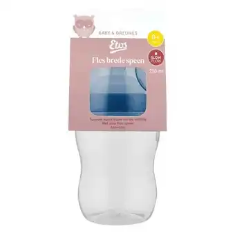 Etos Etos Fles Brede Hals Blauw 250 ML aanbieding