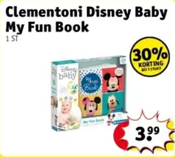 Kruidvat Clementoni Disney Baby My Fun Book aanbieding