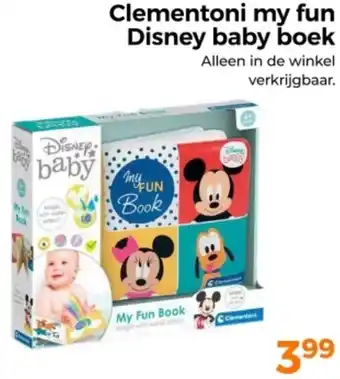Trekpleister Clementoni my fun Disney baby boek aanbieding
