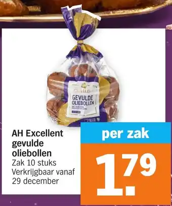 Albert Heijn Excellent gevulde oliebollen 10 stuks per zak aanbieding