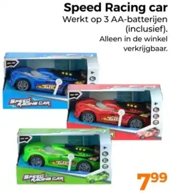 Trekpleister Speed Racing car aanbieding