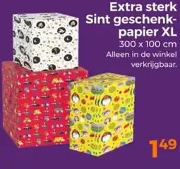 Trekpleister Extra sterk Sint geschenkpapier XL aanbieding