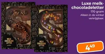 Trekpleister Luxe melk-chocoladeletter aanbieding
