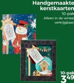 Trekpleister Handgemaakte kerstkaarten aanbieding
