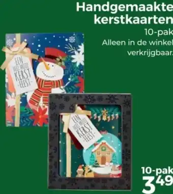 Trekpleister Handgemaakte kerstkaarten aanbieding