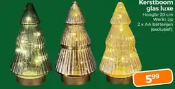 Trekpleister Kerstboom glas luxe aanbieding