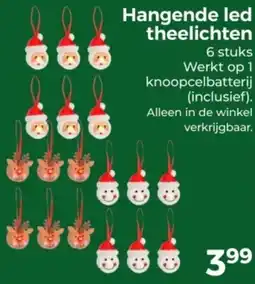 Trekpleister Hangende led theelichten aanbieding