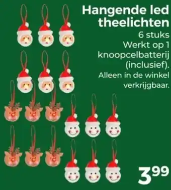 Trekpleister Hangende led theelichten aanbieding