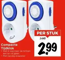 Vomar Voordeelmarkt Compacte Tijdklok aanbieding
