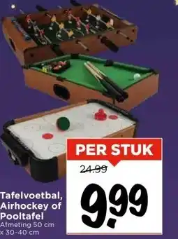Vomar Voordeelmarkt Tafelvoetbal, Airhockey of Pooltafel aanbieding