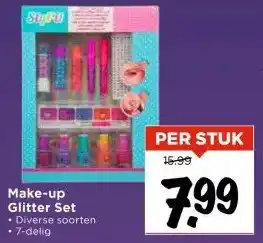 Vomar Voordeelmarkt Make-up Glitter Set aanbieding