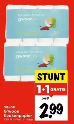 Vomar Voordeelmarkt G'woon Keukenpapier aanbieding