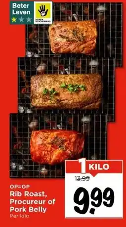 Vomar Voordeelmarkt Rib Roast, Procureur of Pork Belly aanbieding