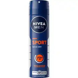 Etos NIVEA MEN Sport Deodorant Spray 150 ML aanbieding