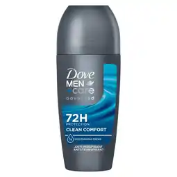 Etos Dove Men+Care Advanced Clean Comfort Anti-Transpirant Deodorant Roller 50 ML aanbieding
