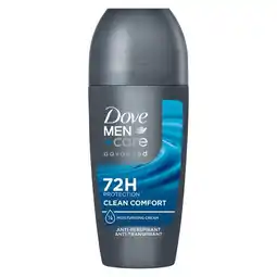 Etos Dove Men+Care Advanced Clean Comfort Anti-Transpirant Deodorant Roller 50 ML aanbieding