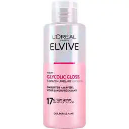 Etos L'Oréal Paris Elvive Glycolic Hair Gloss 5 Minuten Lamellaire Verzorging 200 ML aanbieding