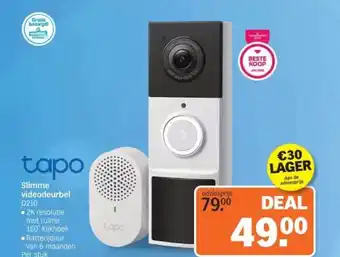 Albert Heijn tapo Slimme videodeurbel aanbieding