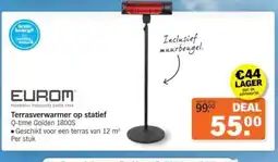 Albert Heijn Eurom Terrasverwarmer op statief aanbieding