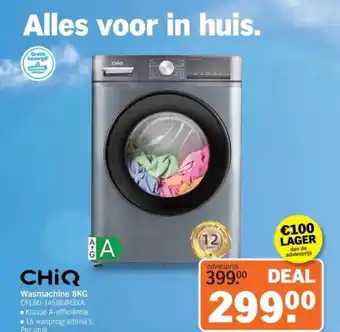 Albert Heijn CHIQ Wasmachine aanbieding